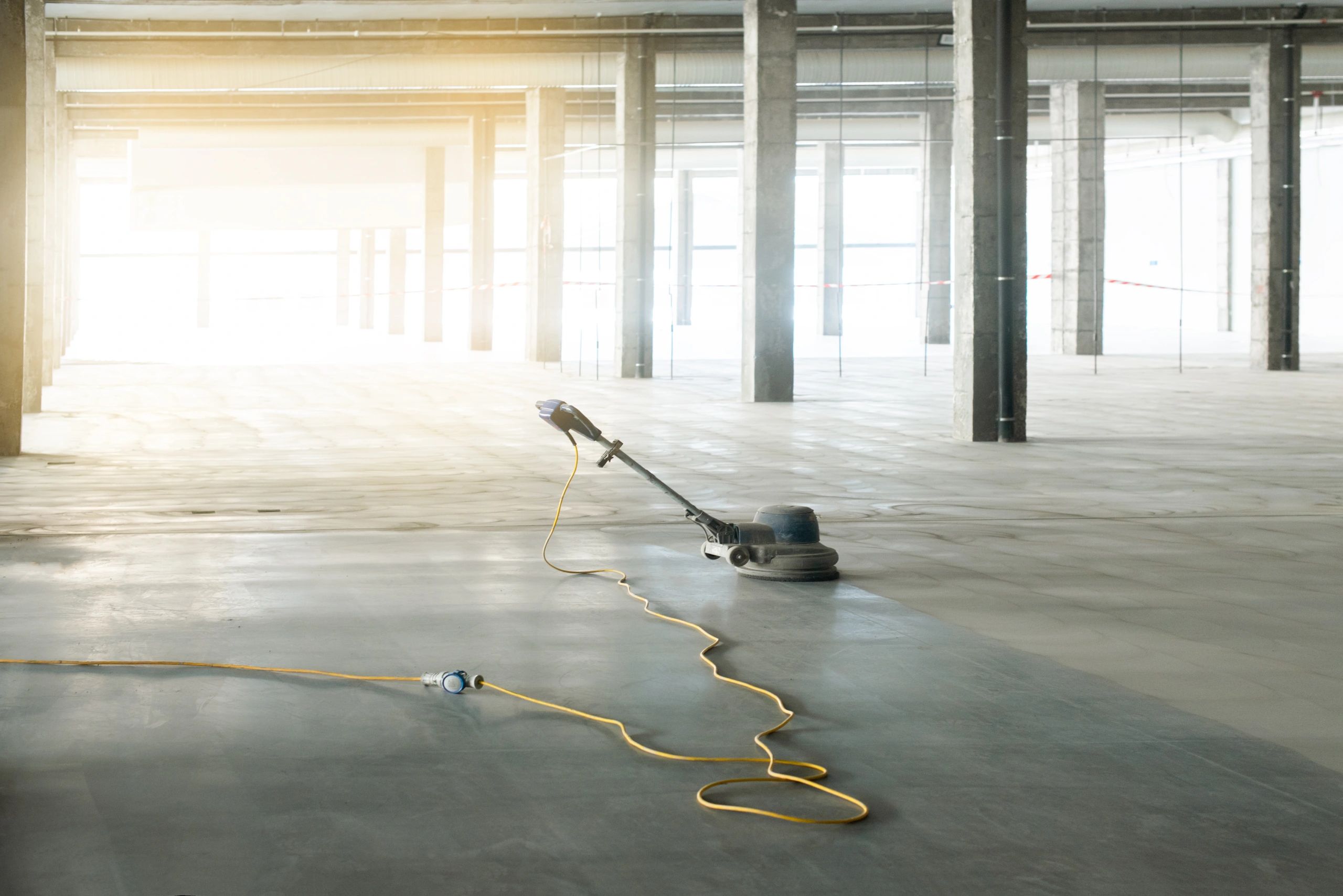 Empty industrial warehouse interior